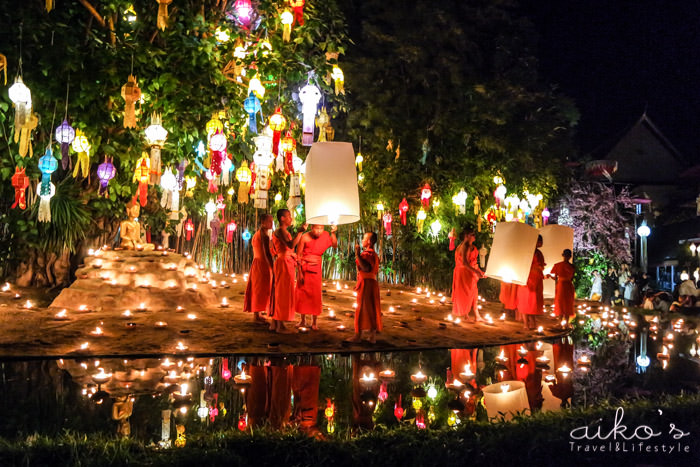 【泰國清邁】跨年之旅：絕美盼道寺放天燈、塔佩門演唱、誦經祈福度過2015～