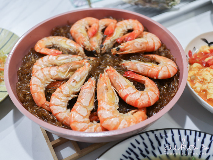 【中式料理】鮮蝦粉絲煲，輕鬆上桌的宴客菜。