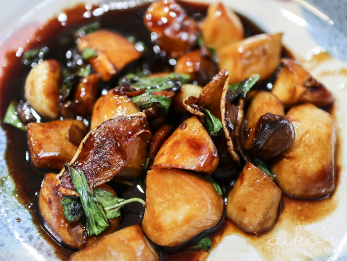 【中式料理】三杯杏鮑菇，無肉卻有肉感的下飯菜。