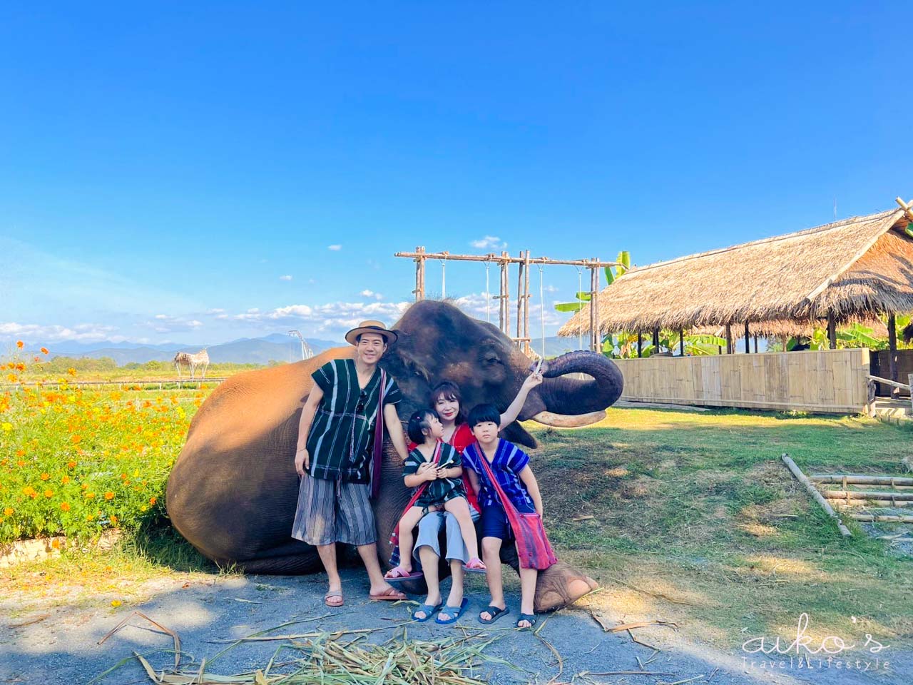 【泰國清邁】夢幻Baan Satian大象公園兩天一夜：薩田大象營、一房一廳Villa、大象morning call、泰服體驗太難忘！