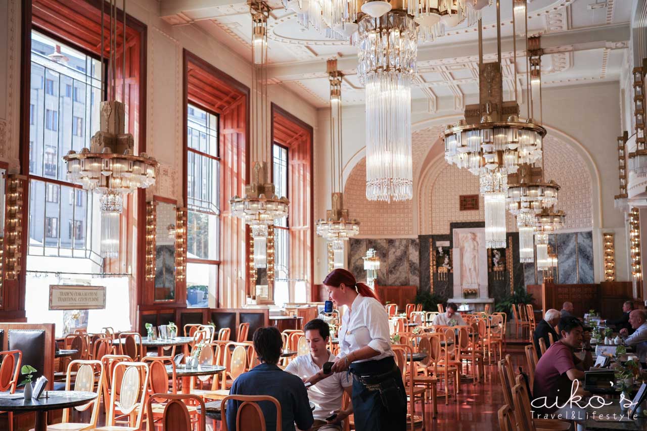 【捷克自助】布拉格百年咖啡廳｜市民會館咖啡廳  Kavárna Obecní dům