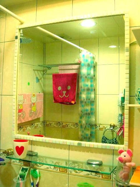 【裝飾佈置】我的浴室變變變-馬賽克鏡